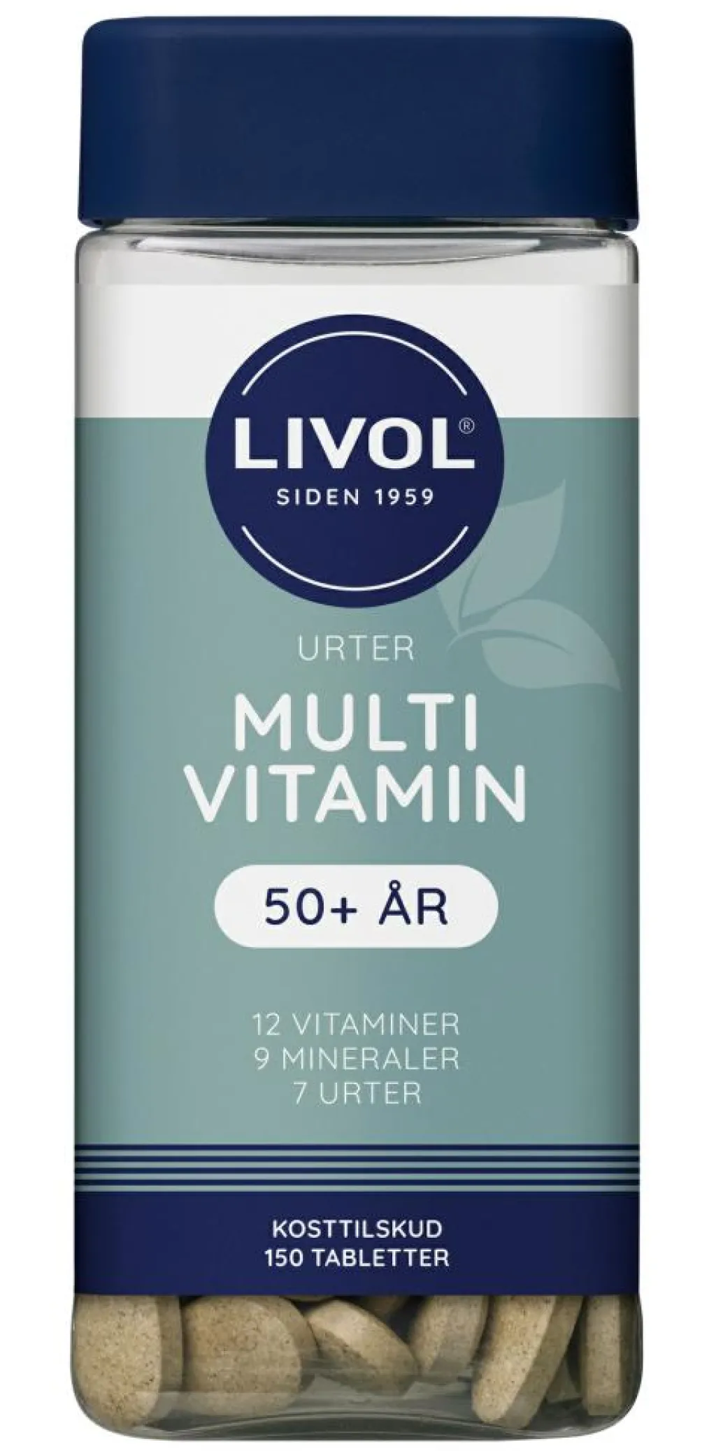 Livol Multivitaminer>Multivitamin m.urter 50+