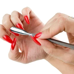 CND Negletilbehør<Nail Diva Neglebåndsskubber i Rustfrit Stål