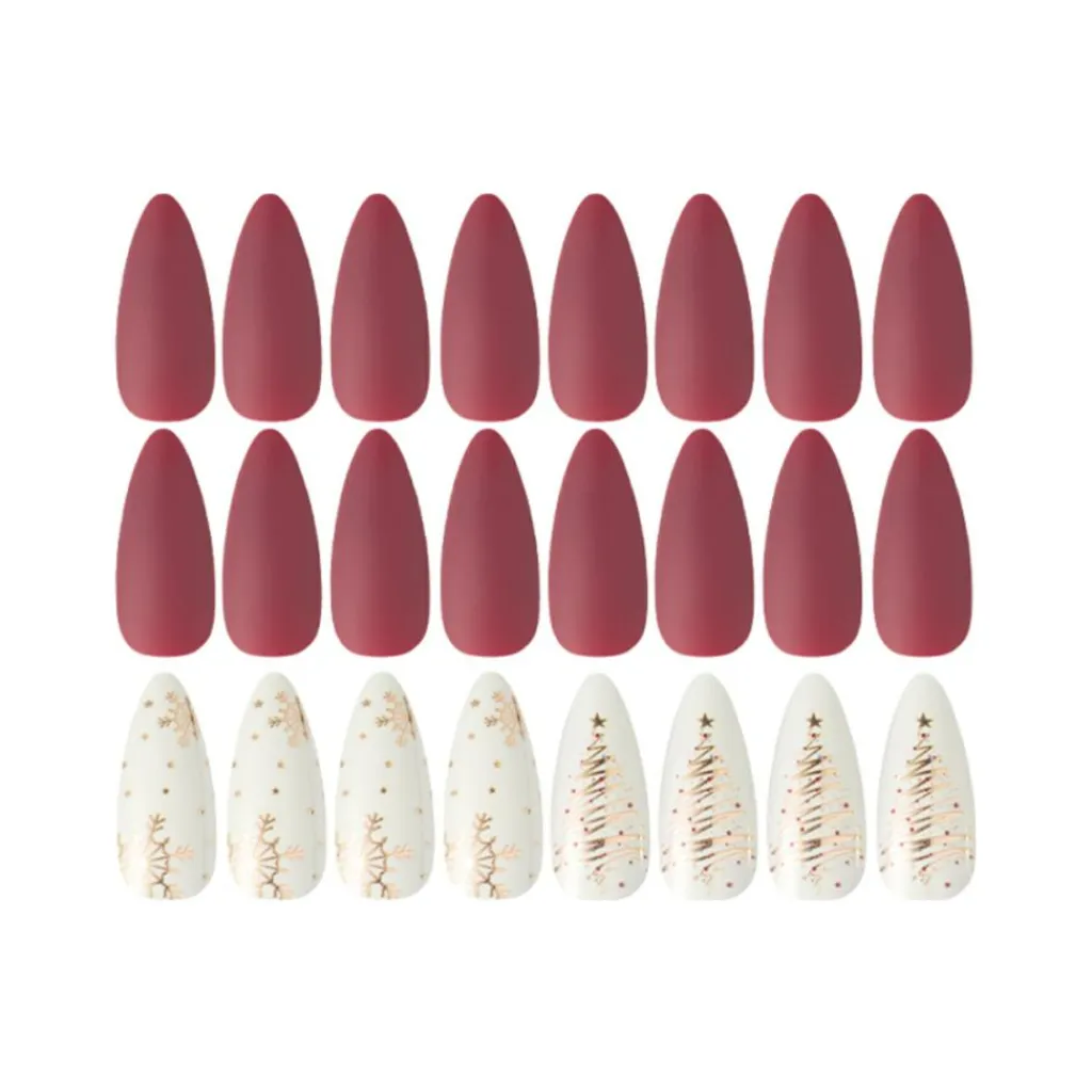 KICKS Beauty Nail It - 24 Press On Holiday Nails< Kunstige Negle Og Tilbehør