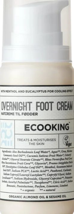 ECOOKING Fodpleje>Natcreme til Fødder