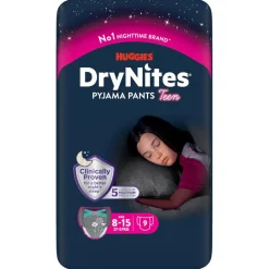 DryNites Pusletid<Natunderbukser Pige 8-13 år