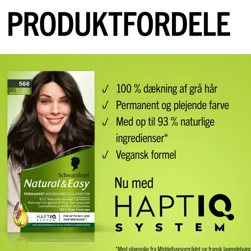 Schwarzkopf Natural & Easy Hårfarve< Permanent Hårfarve