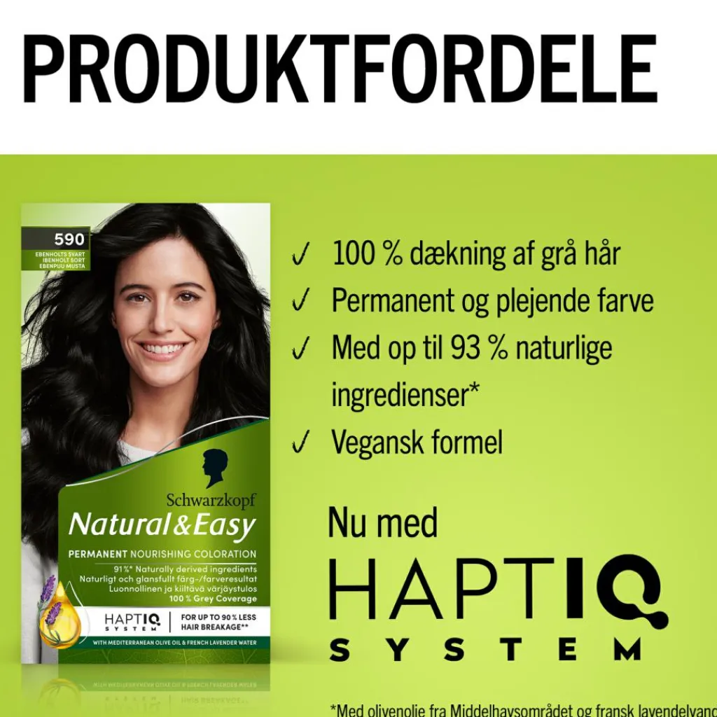 Schwarzkopf Permanent Hårfarve<Natural & Easy Hårfarve