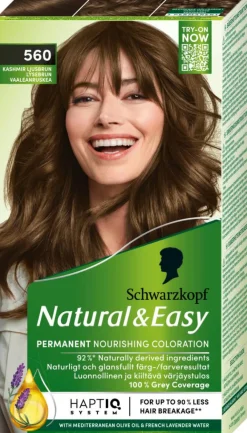Schwarzkopf Natural & Easy Hårfarve< Permanent Hårfarve