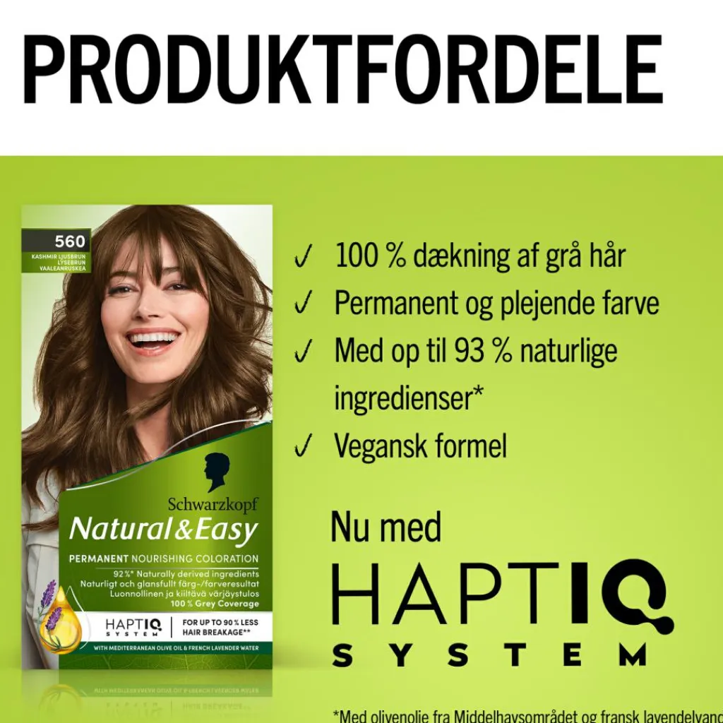 Schwarzkopf Natural & Easy Hårfarve< Permanent Hårfarve