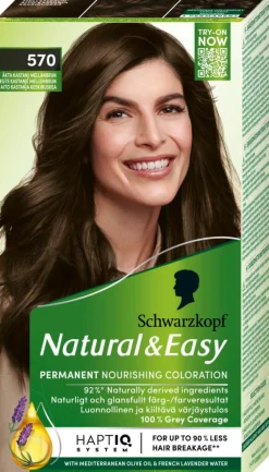 Schwarzkopf Permanent Hårfarve<Natural & Easy Hårfarve