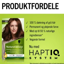 Schwarzkopf Natural & Easy Hårfarve< Permanent Hårfarve