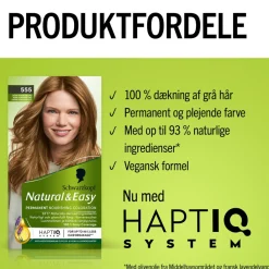 Schwarzkopf Natural & Easy Hårfarve< Permanent Hårfarve