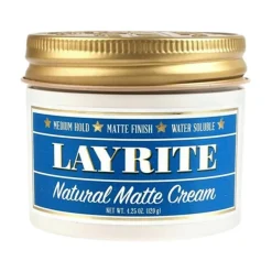 Layrite Hårvoks>Natural Matte Cream