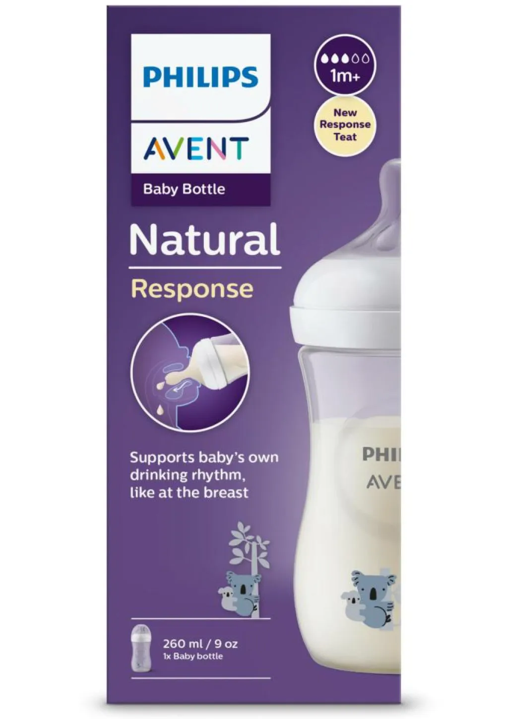 Philips Avent Sutteflasker & Tilbehør<Natural Response 1 Flaske 120 ml