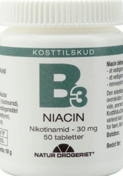 Natur Drogeriet B-Vitamin<Niacin(amid) B3-vitamin 30 mg