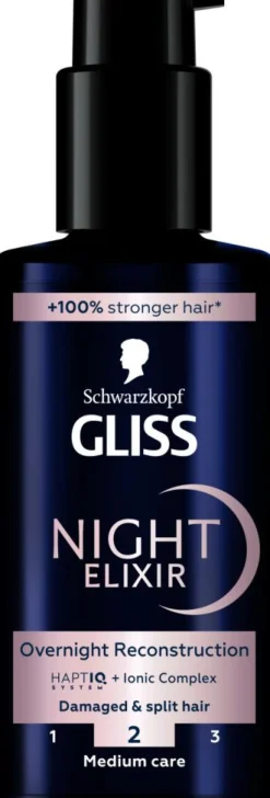 Schwarzkopf Hårolie & Serum<Night Elixir Reconstruction