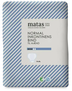 Matas Striber Normal Inkontinens Bind til Mænd< Inkontinens|Inkontinens