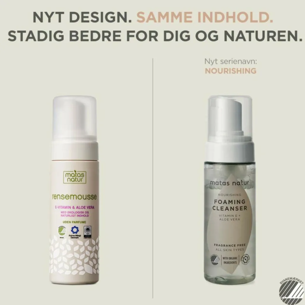 Matas Natur Nourishing Foaming Cleanser Uden Parfume< Renseprodukter