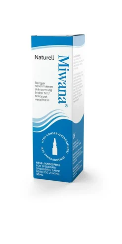 Miwana Næse|Forkølelse<Næsespray Naturel