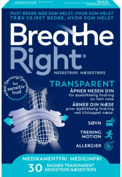 Breathe Right Snorken>Næsestrips Transparent