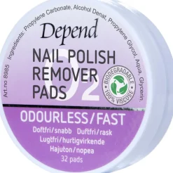 Depend O2 Remover Pads< Neglelakfjerner
