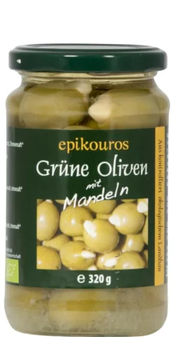 Rømer Oliven Grønne m. mandler (græsk) Ø< Konserves