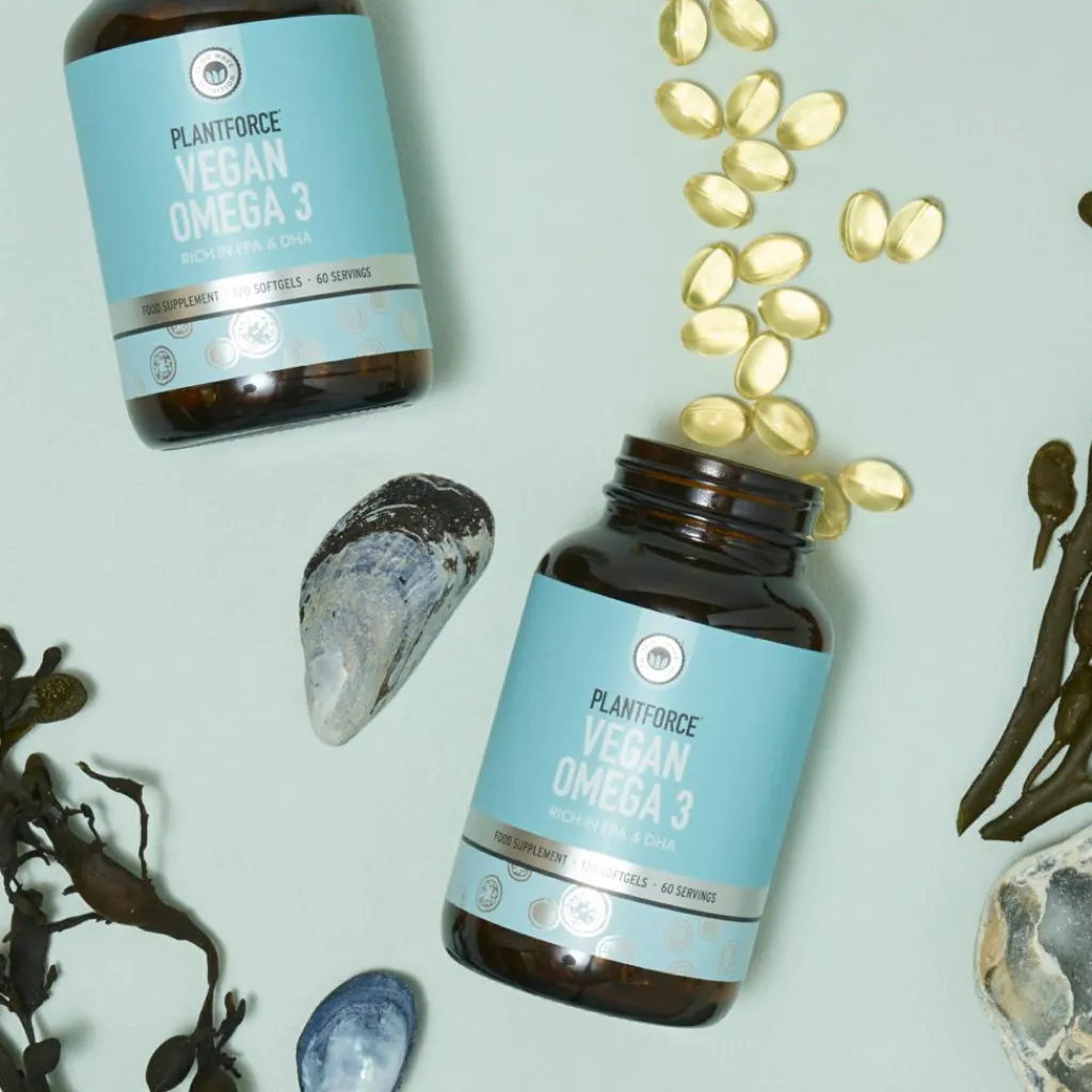 Plantforce Omega 3 Vegansk< Fiskeolie & Omega 3