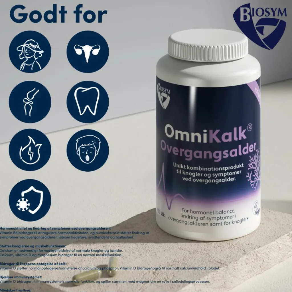 Biosym OmniKalk Overgangsalder< Kosttilskud Til Kvinder