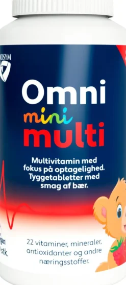 Biosym Børnevitaminer|Børnevitaminer<OmniMini Multi Kosttilskud