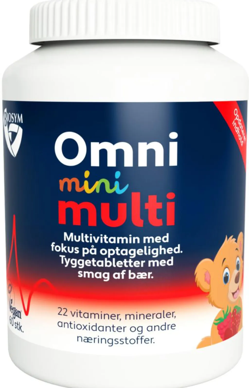 Biosym Børnevitaminer|Børnevitaminer<OmniMini Multi Kosttilskud