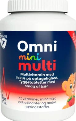 Biosym Børnevitaminer|Børnevitaminer>OmniMINI Multi Vegansk Bær