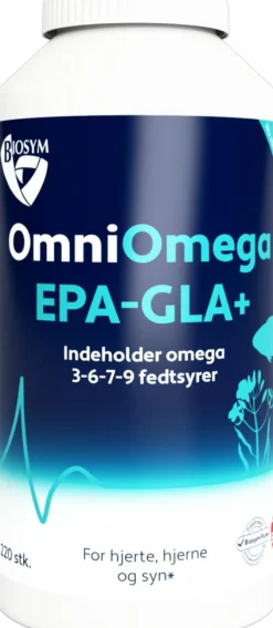 Biosym OmniOmega EPA-GLA+< Fiskeolie & Omega 3