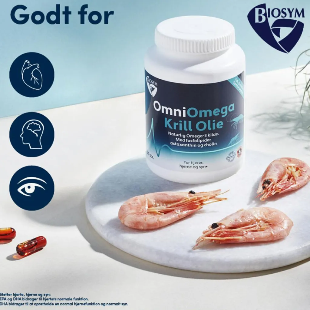 Biosym Fiskeolie & Omega 3<OmniOmega® Krill Olie