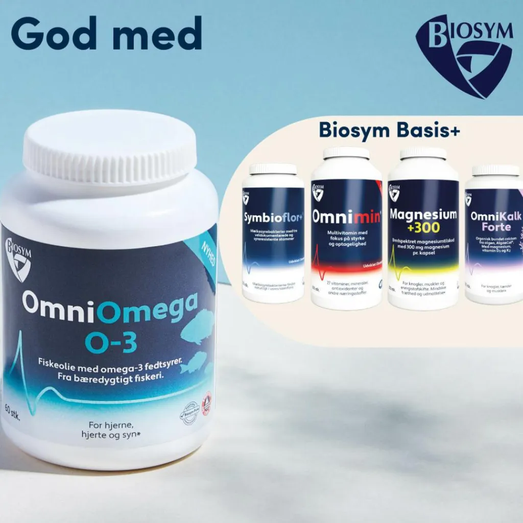 Biosym OmniOmega O-3< Fiskeolie & Omega 3