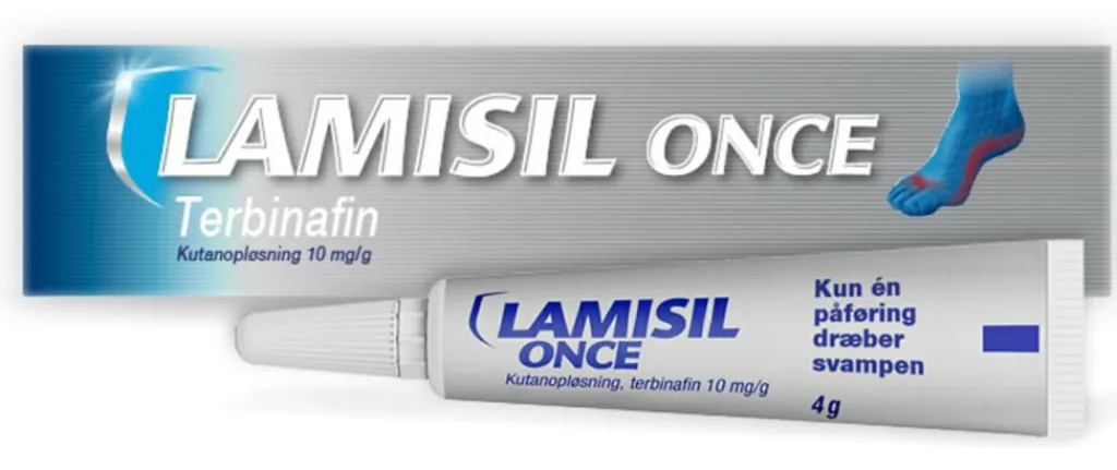 Lamisil Once 1%< Fodsvamp|Svamp