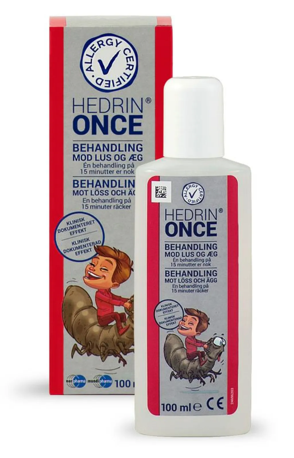 Hedrin Once gel lusebehandling<Børn Lus|Lus