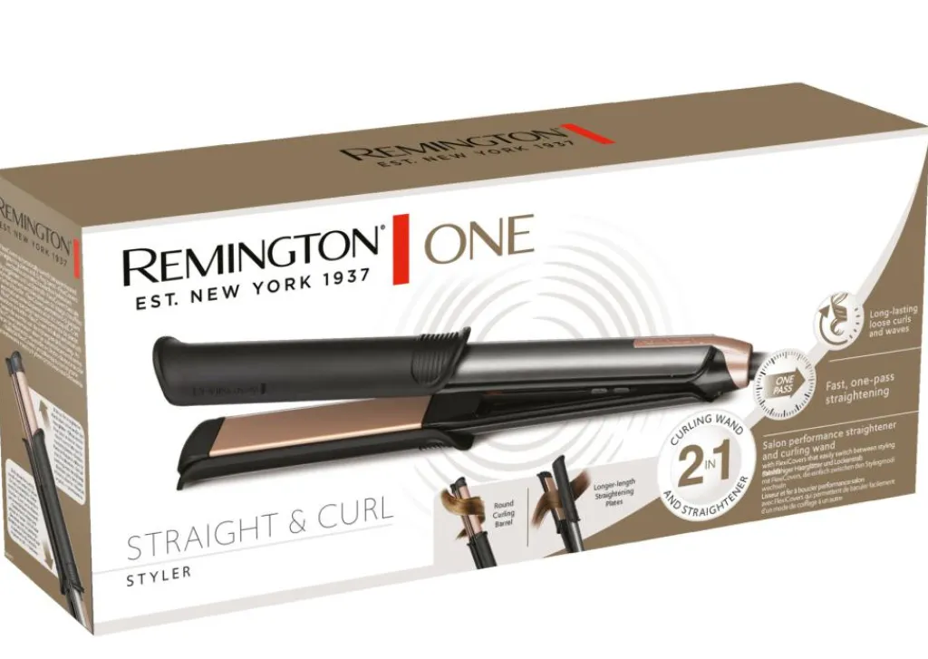Remington Krøllejern|Glattejern>ONE Straight & Curl Styler