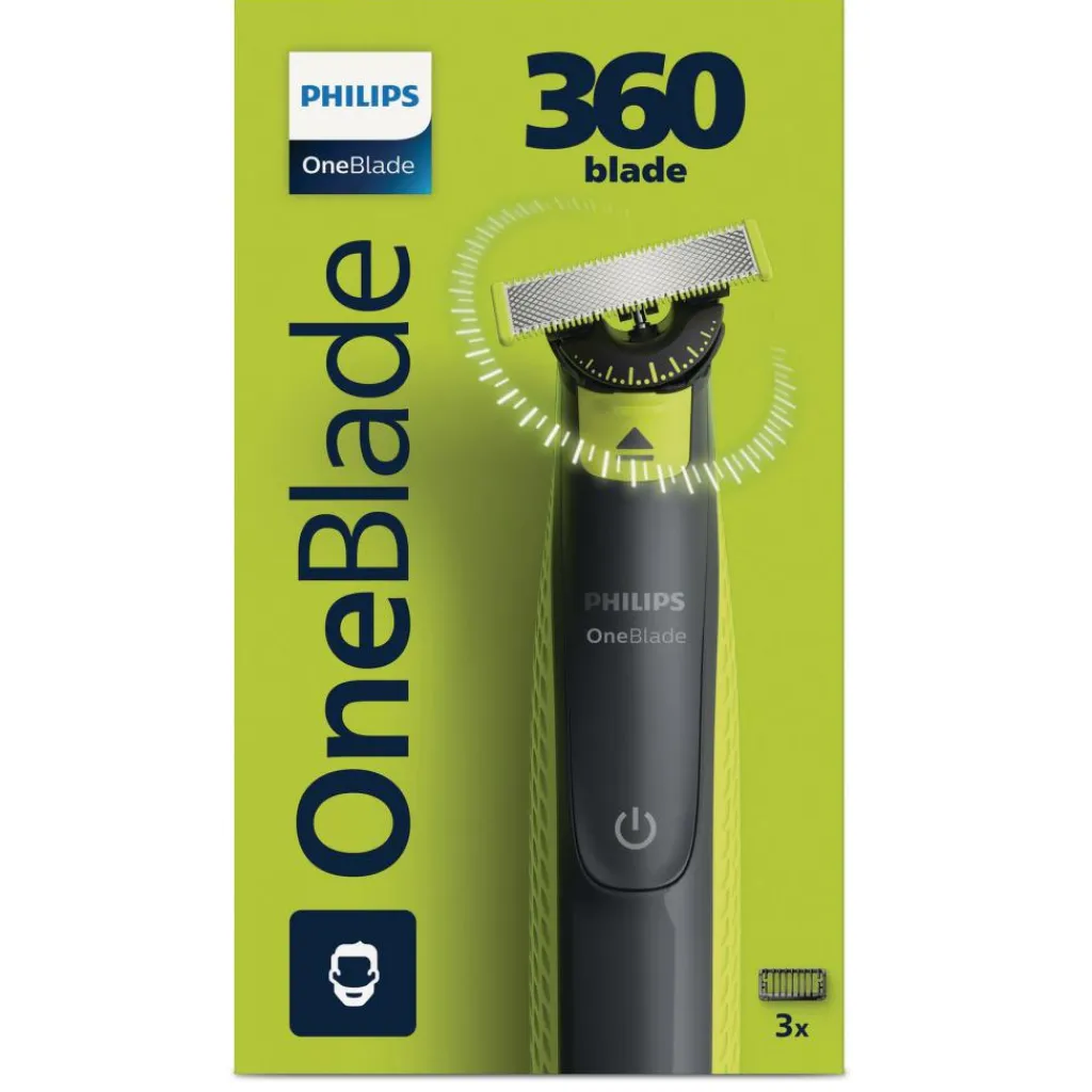 Philips OneBlade Face 360 Flex Blade< Barbermaskiner