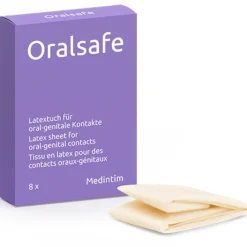 Medintim Kondomer|Prævention<Oral Safe Slikkelapper 8 stk.