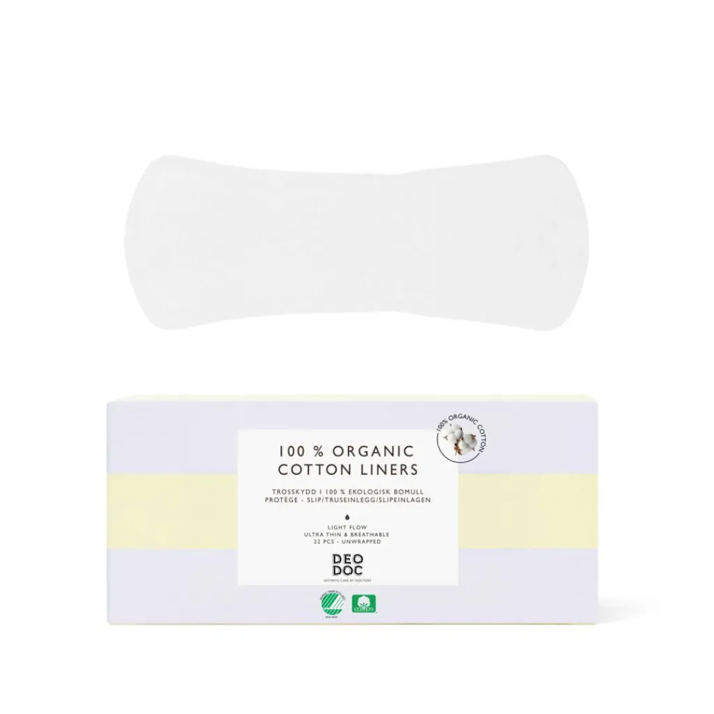 DeoDoc Bind & Indlæg<Organic Cotton Liners- Unwrapped