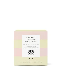 DeoDoc Bind & Indlæg<Organic Cotton Night Pads