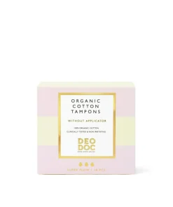 DeoDoc Organic Cotton Tampons Without Applicator< Bind & Indlæg