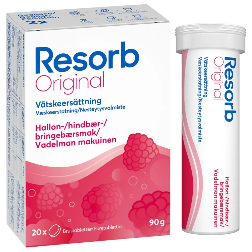 Resorb Elektrolytter<Original Hindbær