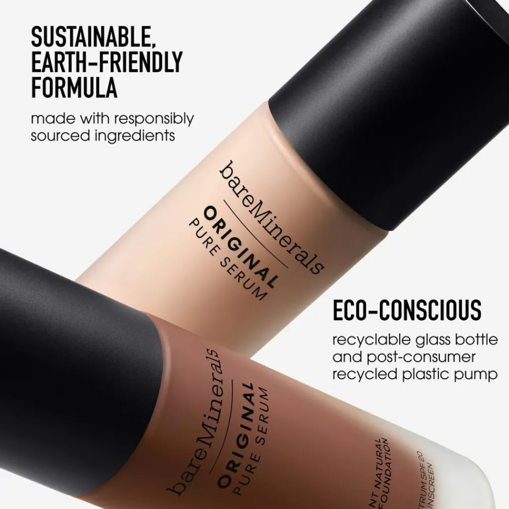 bareMinerals ORIGINAL Pure Serum Radiant Natural Liquid Foundation Mineral SPF 20< Foundation