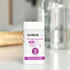 Unikalk Kosttilskud Til Kvinder<Overgangsalder - Kalk 266 mg, D-vitamin 3,3 µg + Rødkløver