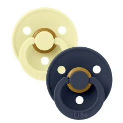 BIBS Pacifier Colour 2 Pack Latex<Børn Sutter
