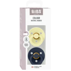 BIBS Pacifier Colour 2 Pack Latex<Børn Sutter