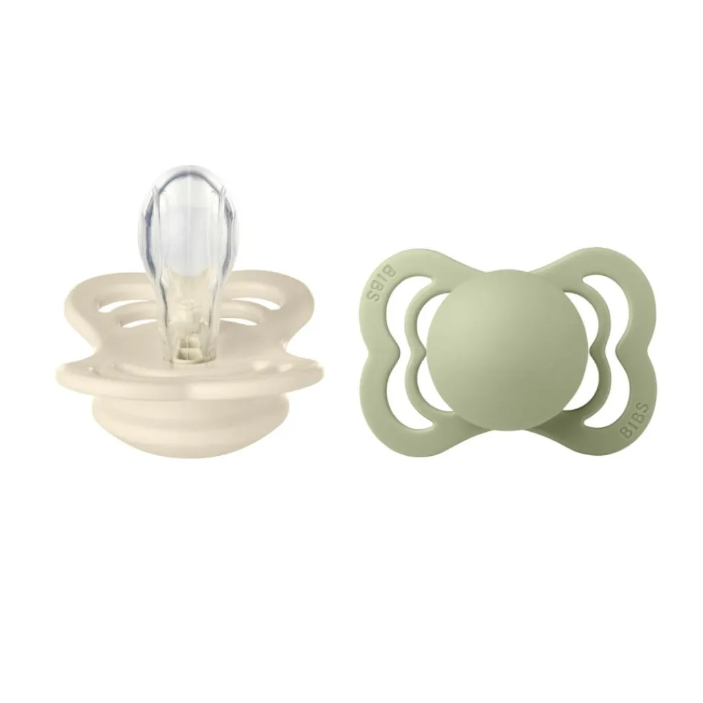 BIBS Sutter<Pacifier Supreme 2 Pack Silicone