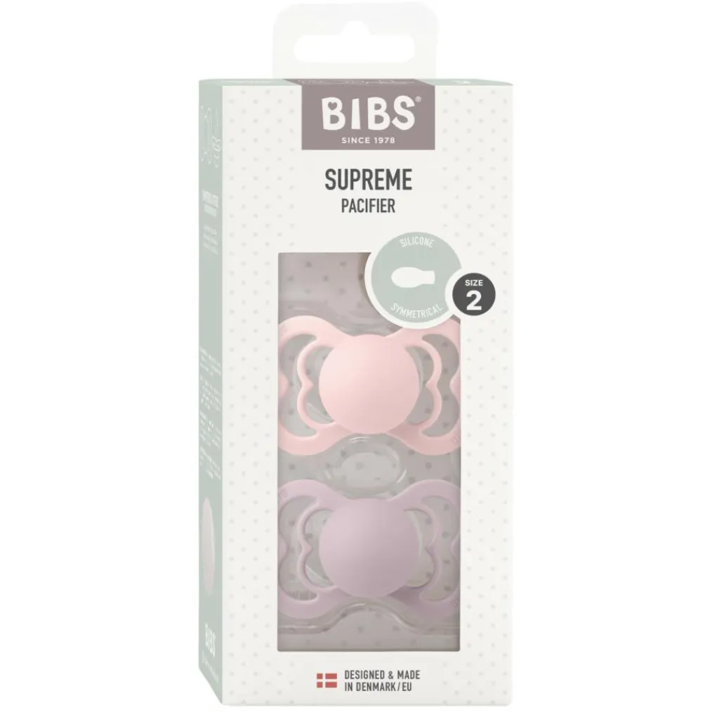 BIBS Sutter<Pacifier Supreme 2 Pack Silicone