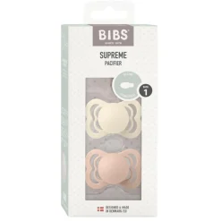 BIBS Sutter>Pacifier Supreme 2 Pack Silicone