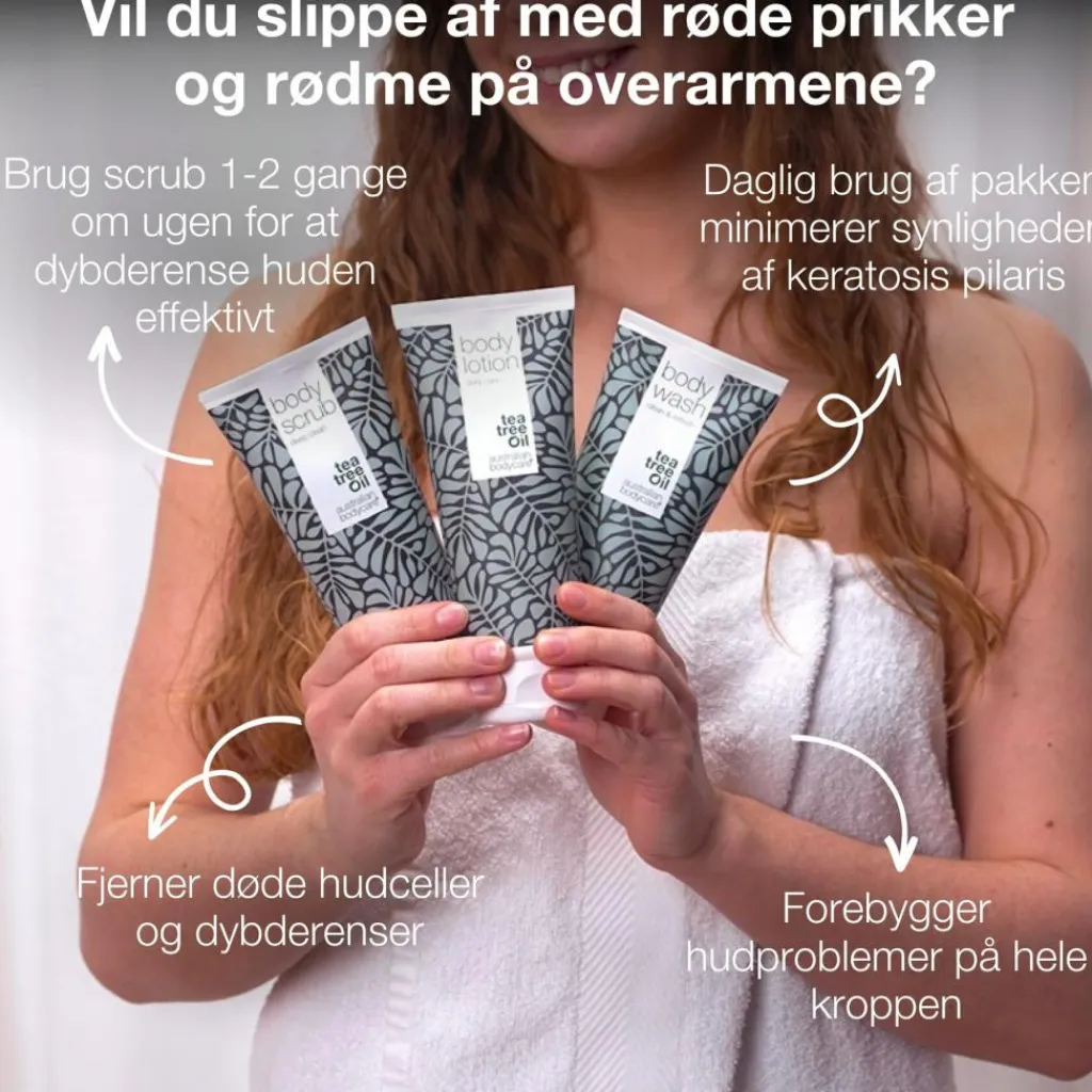 Australian Bodycare Scrub & Exfoliering<3-pak til glat og jævn hud - pleje ved keratosis pilaris