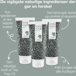 Australian Bodycare Scrub & Exfoliering<3-pak til glat og jævn hud - pleje ved keratosis pilaris