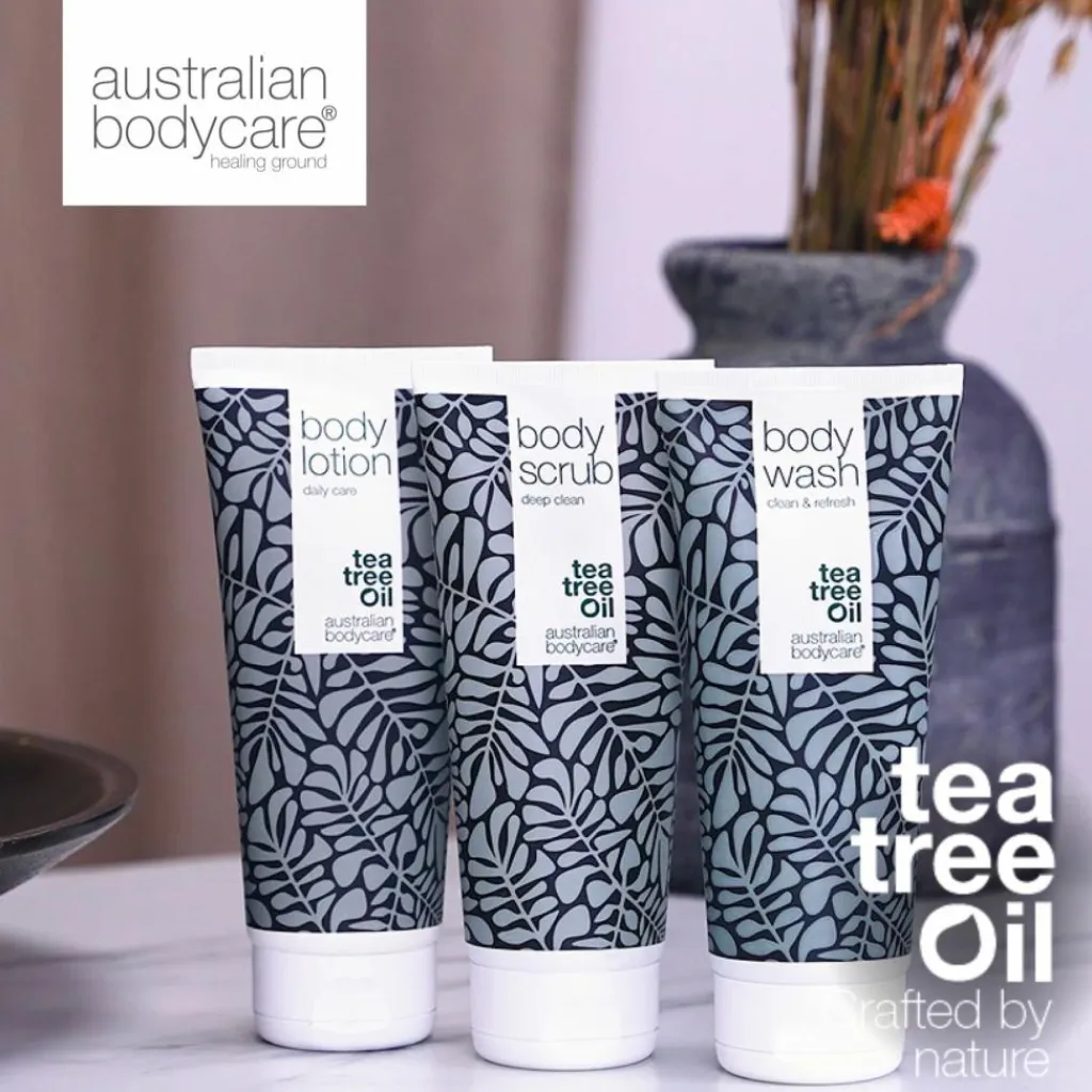 Australian Bodycare Scrub & Exfoliering<3-pak til glat og jævn hud - pleje ved keratosis pilaris