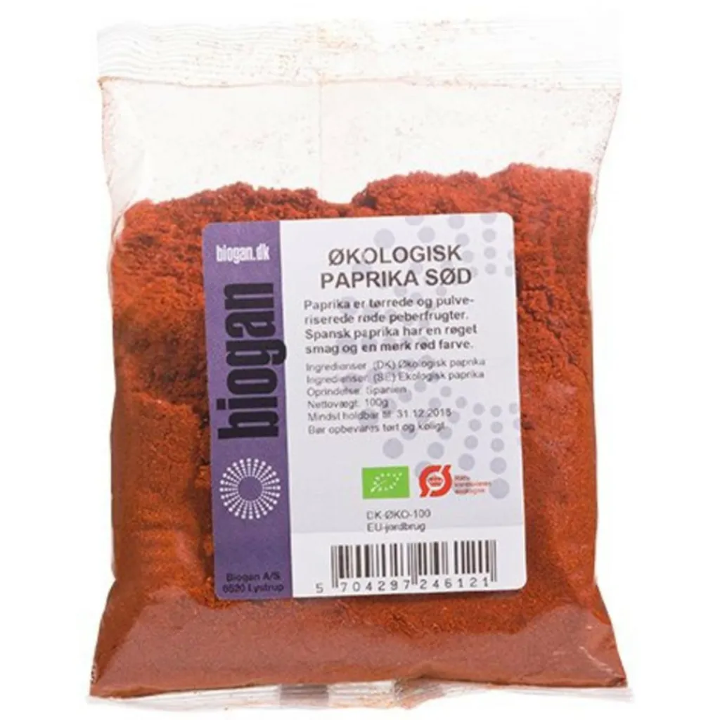 Biogan Krydderier>Paprika sød Ø